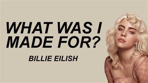 billie eilish made for lyrics
